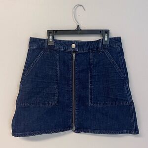 Madewell denim skirt zip up 28 Madewell western cowgirl